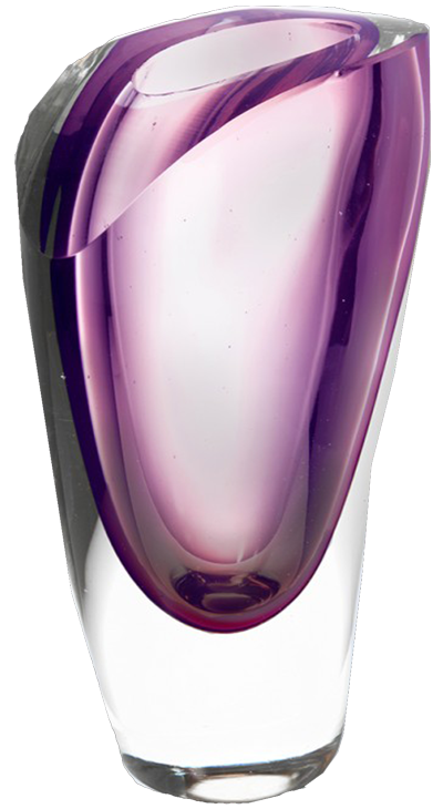 Lush Line Solid Crystal Vases