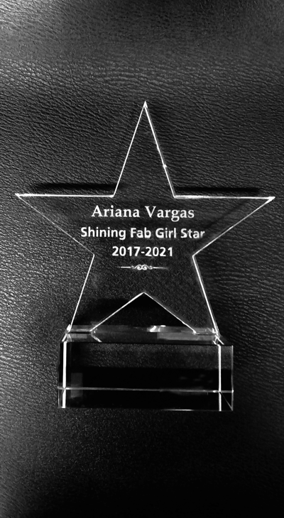 Acrylic Big Star Engraved or Full-Color Trophy