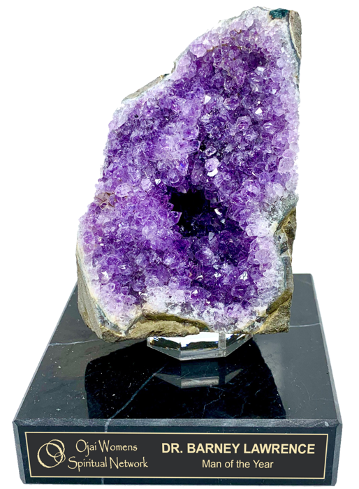 Purple Amethyst Geode Trophy Award - Small