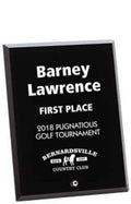 Black Glass Beveled Trophy Award