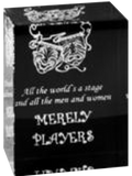 Black Crystal Block Trophy Award (THREE SIZES)