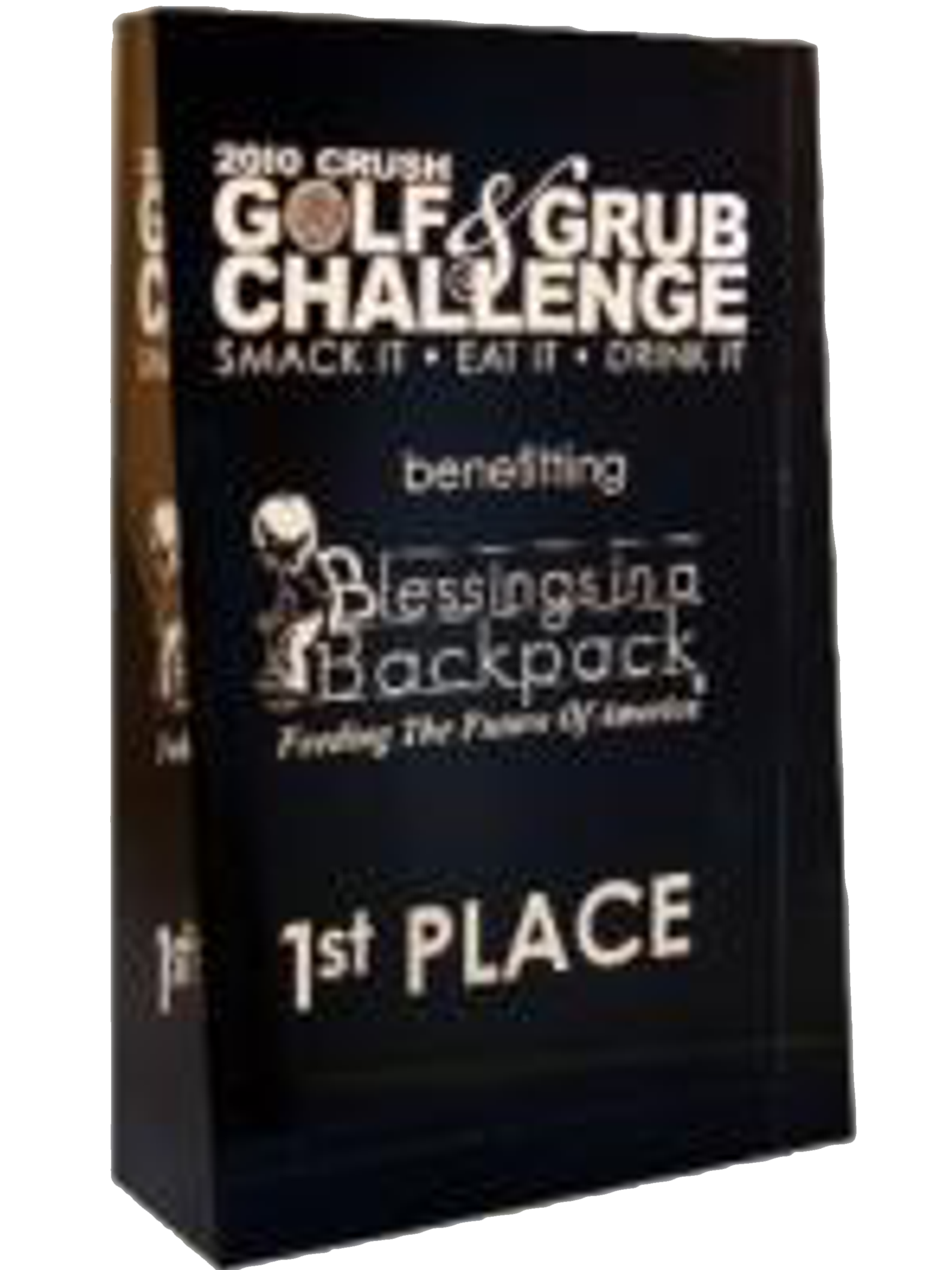 Black Crystal Wedge Trophy Award