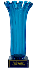 Blue Sea Crystal Vase