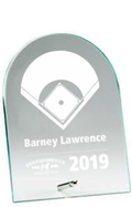 Clear Dome Glass Trophy Award