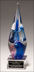 Color Crystal Rough-hewn Drop Trophy Award
