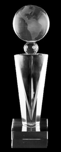Elegante Globe Crystal Trophy Award