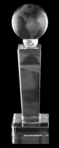 Tower Globe Crystal Trophy Award