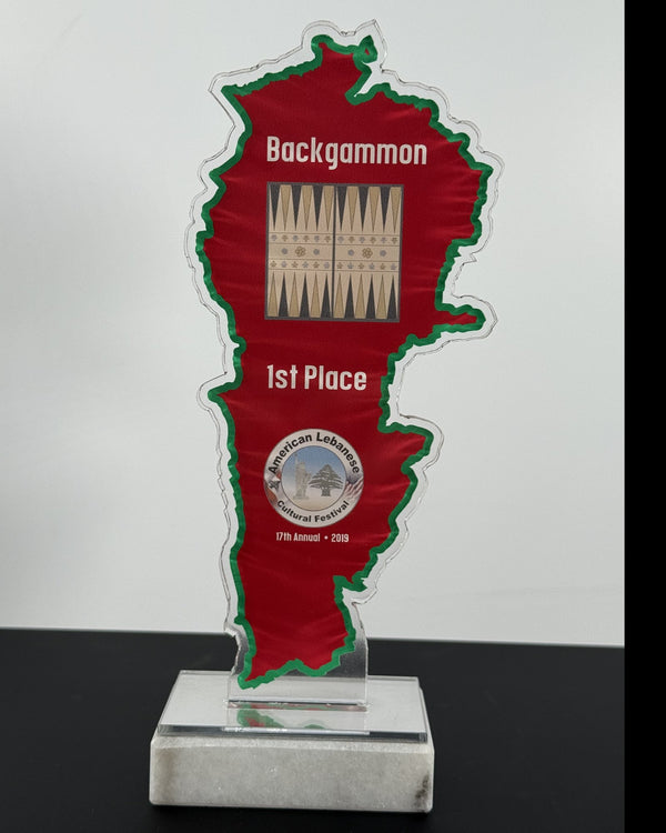 Backgammon First Place Trophy