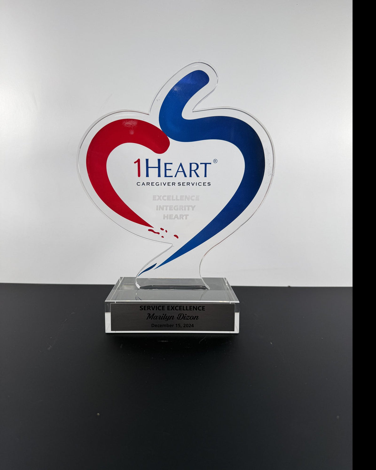 Heart-Shaped Service Award