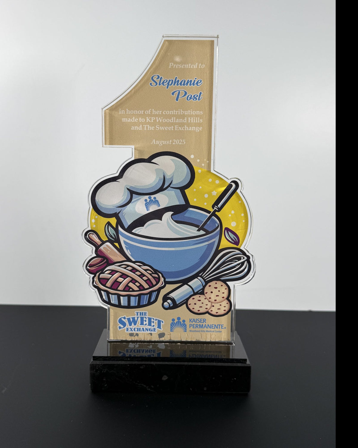 Number One Appreciation Award