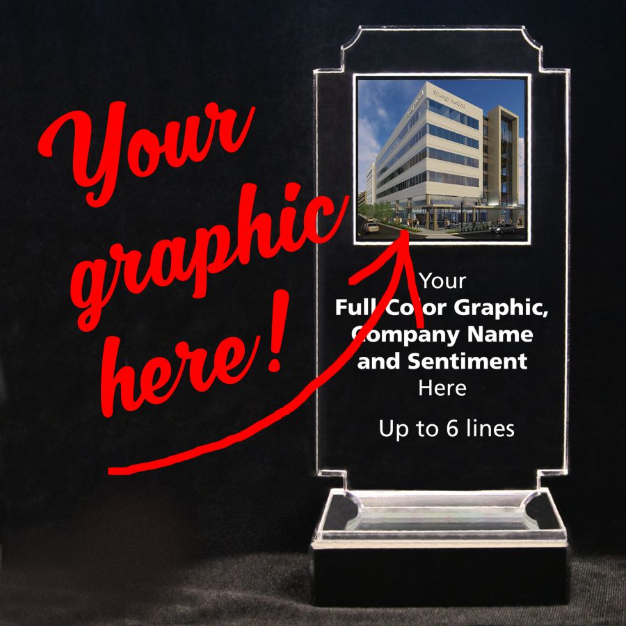 Retro Acrylic Trophy - Your Full-Color Graphic