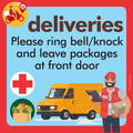 Coronavirus Door Delivery Privacy Sign