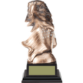 Eagle Head with American Flag Resin Trophy Award - 7-1/4" and 8-3/4"