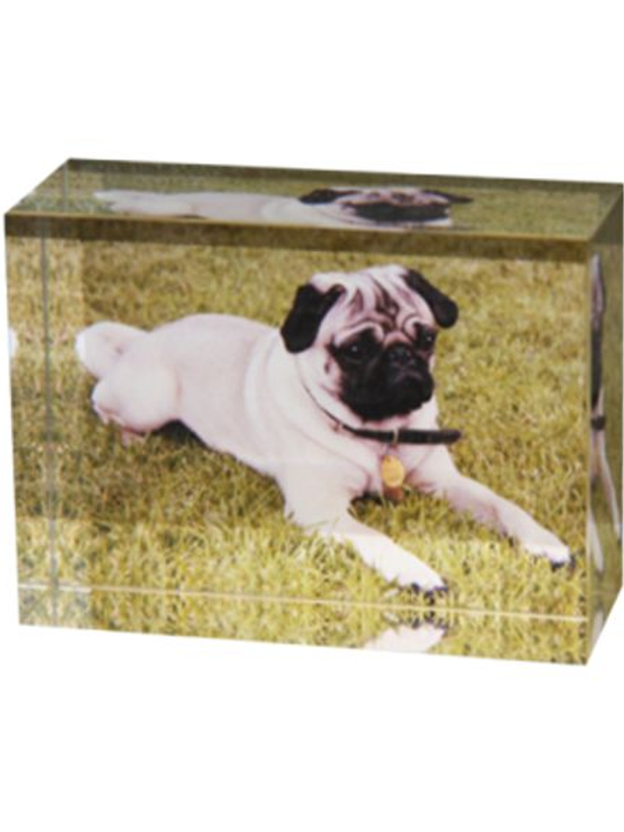 Full Color Crystal Block Trophy Award  (THREE SIZES)