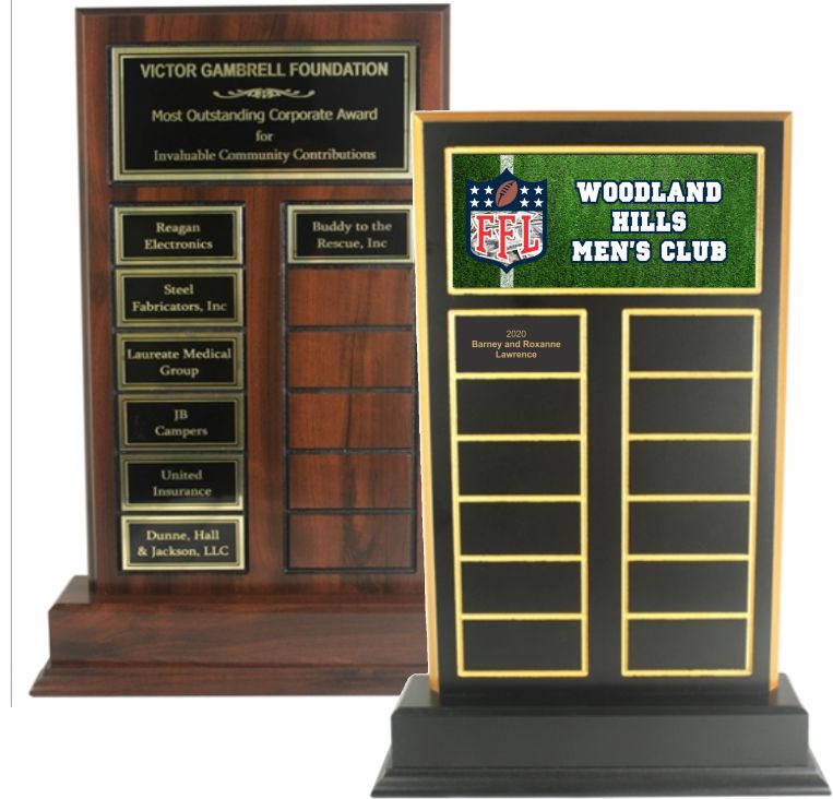 Standup Wood Perpetual Plaques