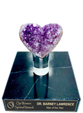 Purple Amethyst Heart Geode Trophy Award - Small