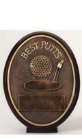 Best Putts Bronze Resin Golf Trophy Award