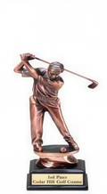 Driver Copper Golf Resin Sculpture