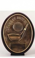 Longest Drive Bronze Resin Golf Trophy Award