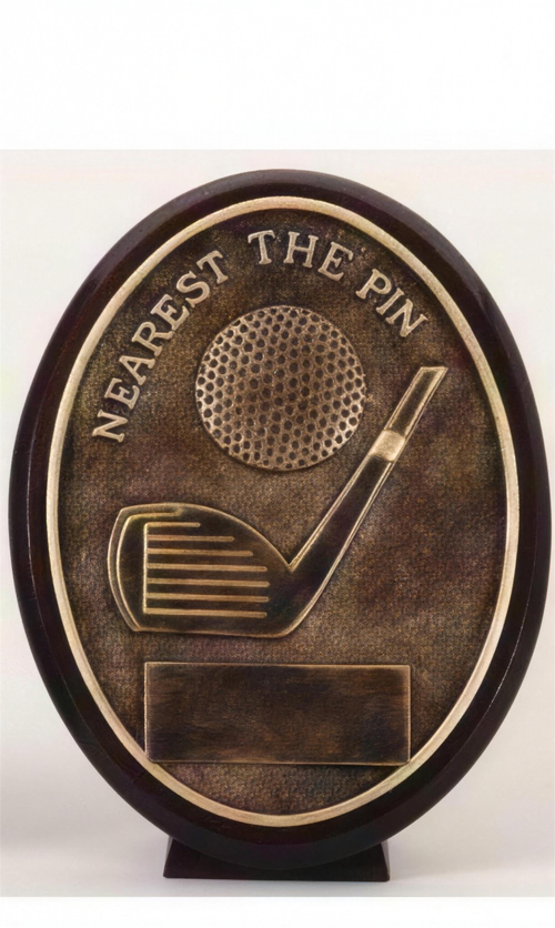Nearest the Pin Bronze Resin Golf Trophy Award