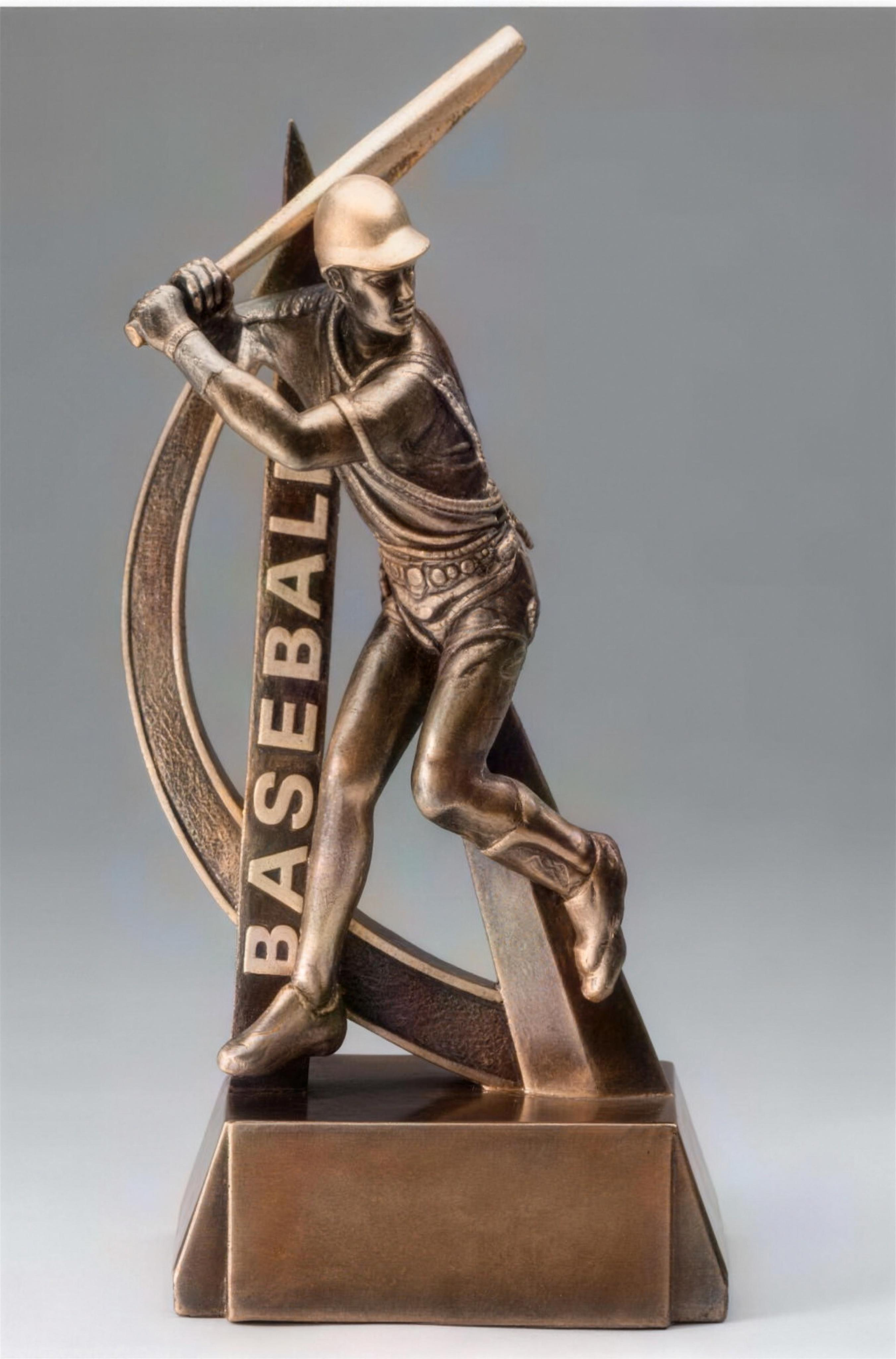 Baseball Ultra Action Bronze Resin Trophy Award