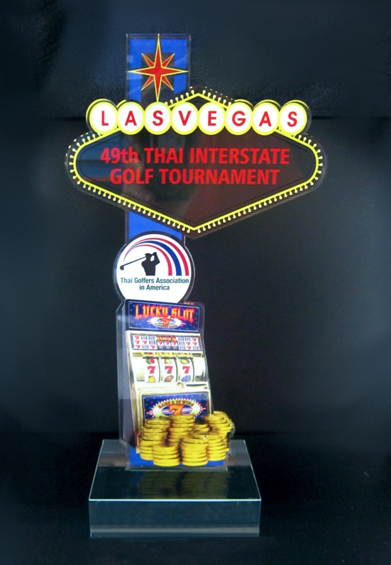 Custom Las Vegas Golf Trophy