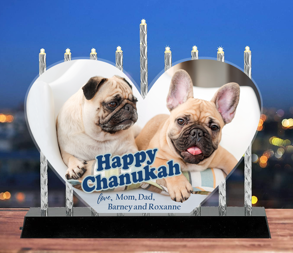 Make a menorah for your animal-loving friends!