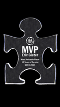 The MVP Most Valuable Piece Acrylic Paperweight Trophy