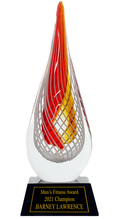Color Crystal Clear Drop Trophy Award