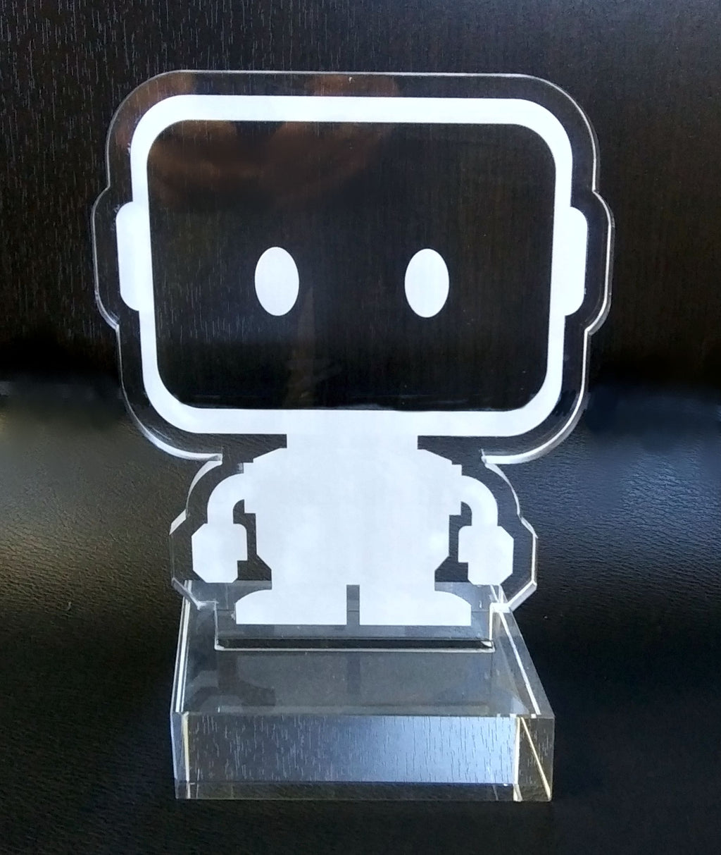 Custom Robot Trophy made from the Client's Logo