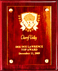 Polished Rosewood Finish Plaque - Floating Engraved Acrylic Plate