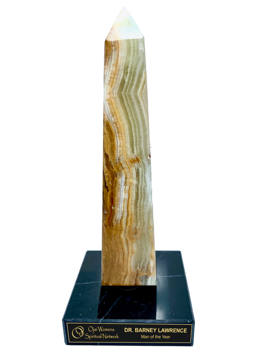 Sand Onyx Obelisk Trophy Award