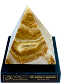 White Onyx Pyramid Trophy Award