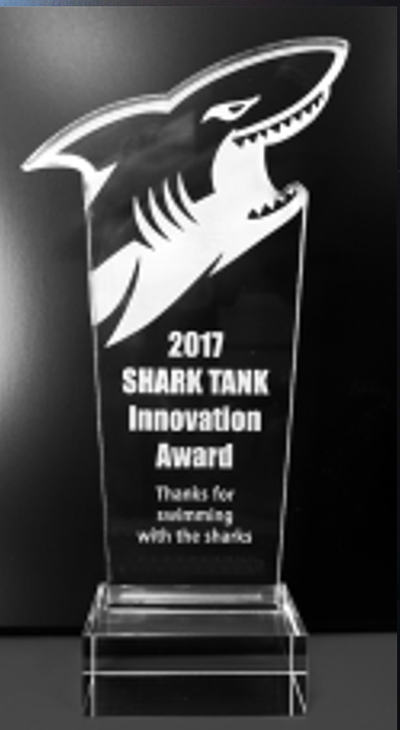 Acrylic and Crystal Shark Mascot Trophy Award