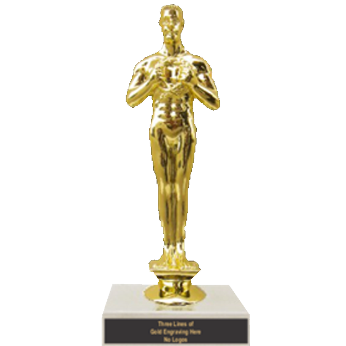 Single Figurine Trophy on Marble Base - 6"
