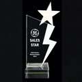 Star Bolt Acrylic Trophy Award - 9-1/2"