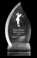 Tear Drop Acrylic Trophy Award