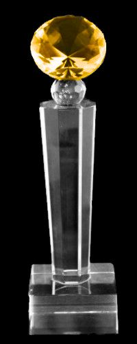 Tuscany Diamond Crystal Trophy Award