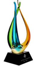 Uplift Color Crystal Trophy Award