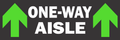 Social Distance Floor Sticker - One Way Aisle  