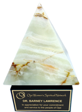 White Onyx Pyramid Trophy Award