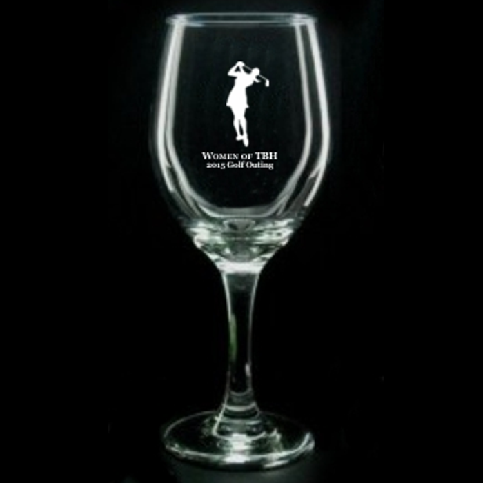 Engraved Wine Glass Award